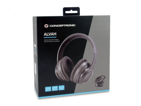 Conceptronic ALVAH01B Kopfhörer & Headset Kabellos Kopfband Anrufe/Musik Bluetooth Schwarz