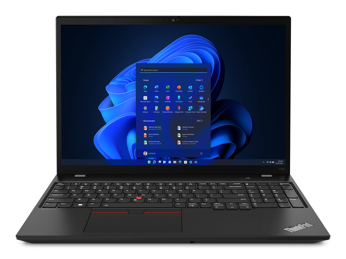 Lenovo ThinkPad P16s Gen 2 (AMD) AMD Ryzen™ 7 PRO 7840U Mobiler Arbeitsplatz 40,6 cm (16") Touchscreen WUXGA 32 GB LPDDR5x-SDRAM 1 TB SSD Wi-Fi 6E (802.11ax) Windows 11 Pro Deutsch Schwarz