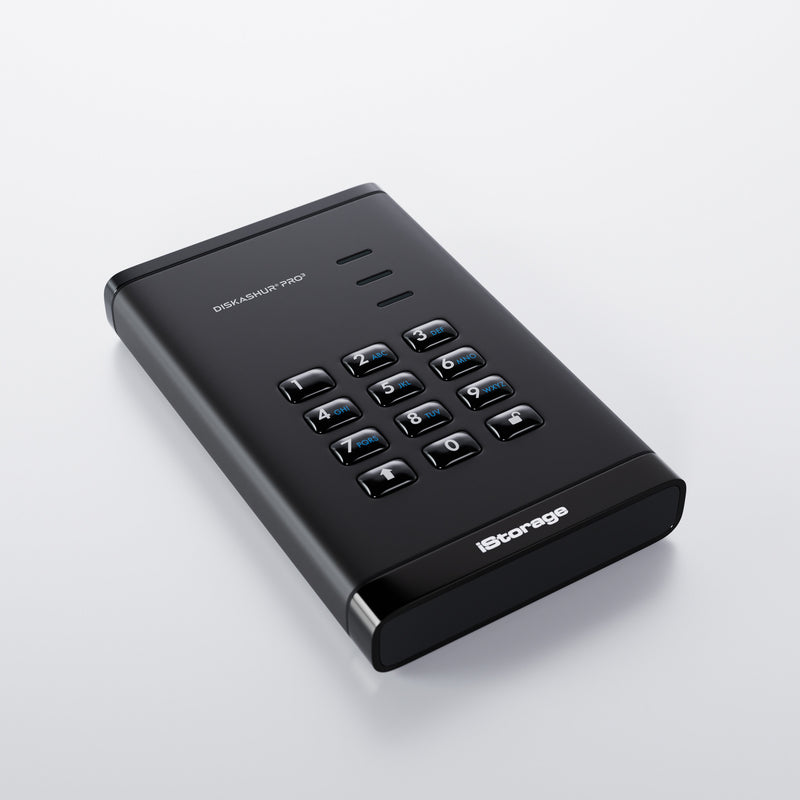 iStorage diskAshur PRO3 SSD 4 TB USB Type-A / USB Type-C 3.2 Gen 1 (3.1 Gen 1) Schwarz