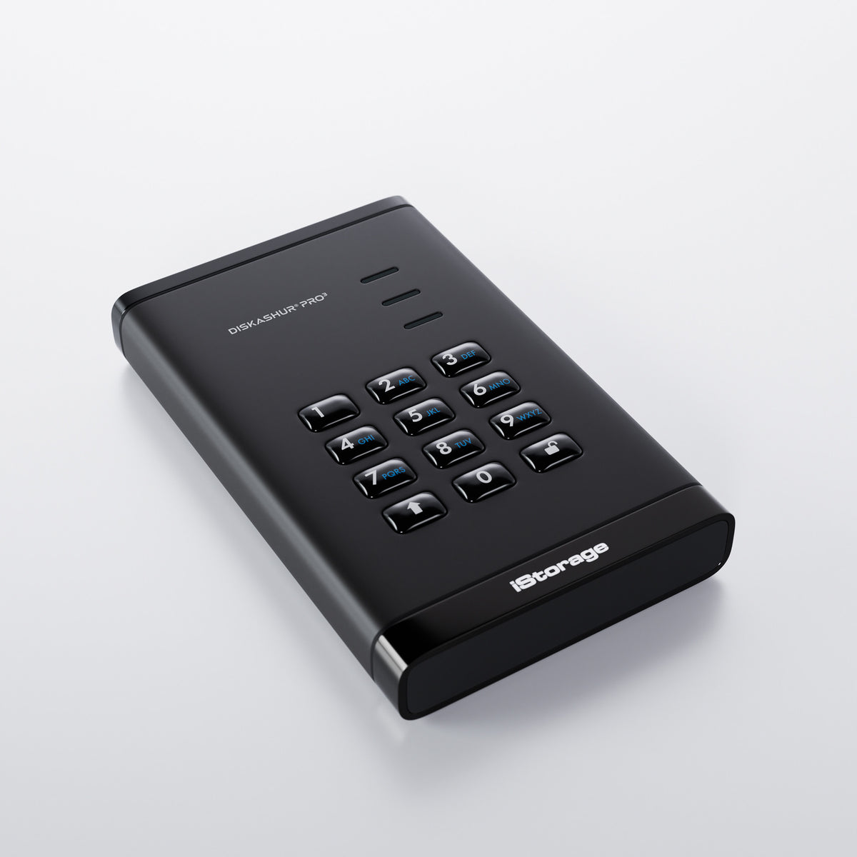 iStorage diskAshur PRO3 SSD 2 TB USB Type-A / USB Type-C 3.2 Gen 1 (3.1 Gen 1) Schwarz