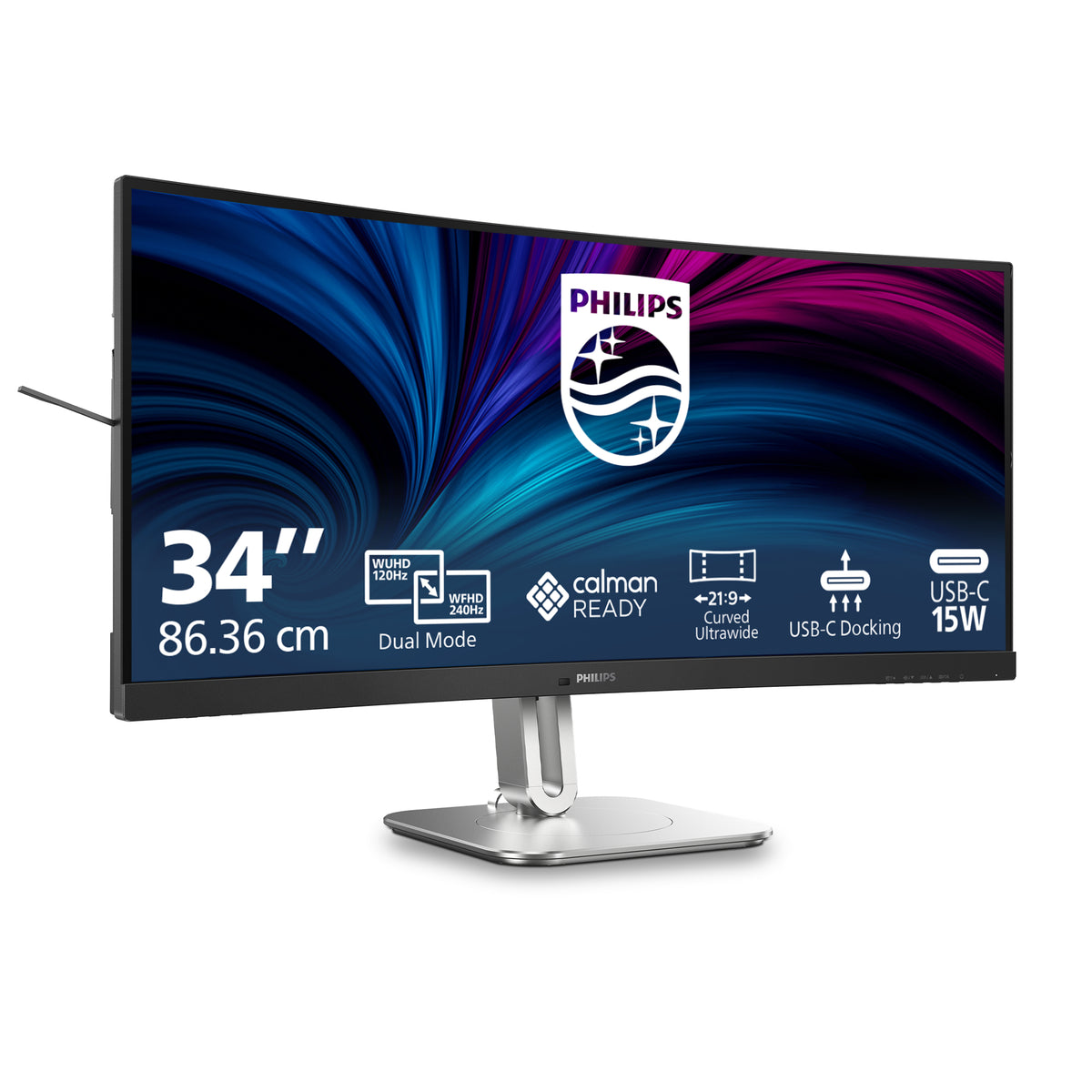 Philips 5000 series 34B2U5900C/00 Computerbildschirm 86,4 cm (34") 5120 x 2160 Pixel WUHD LCD Grau