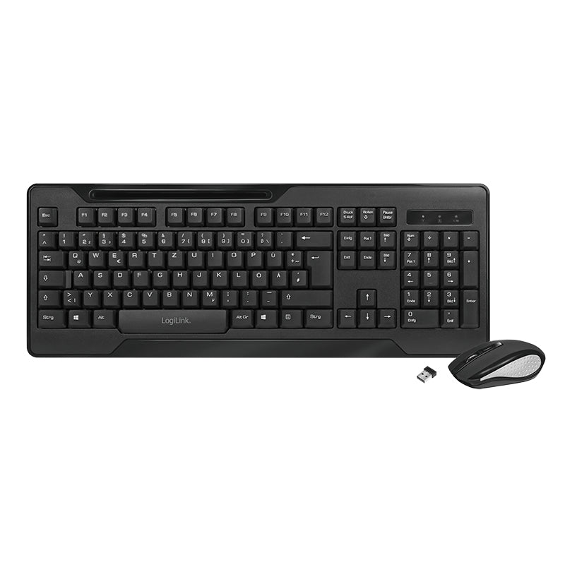 LogiLink ID0194 Tastatur Maus enthalten RF Wireless Schwarz