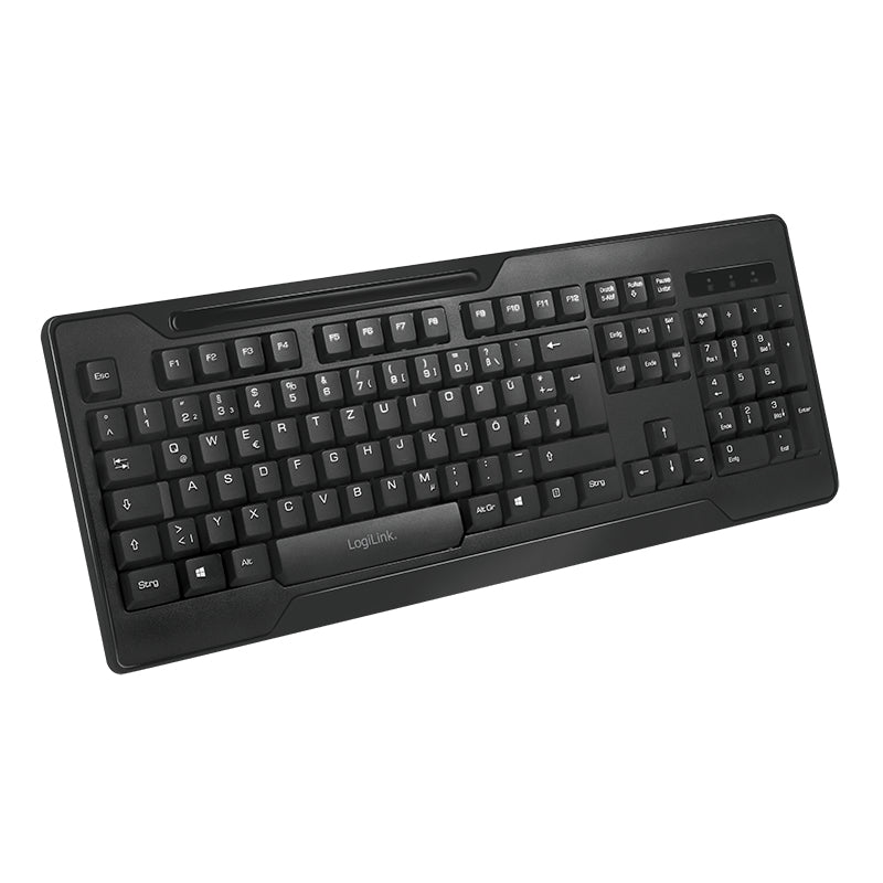 LogiLink ID0194 Tastatur Maus enthalten RF Wireless Schwarz