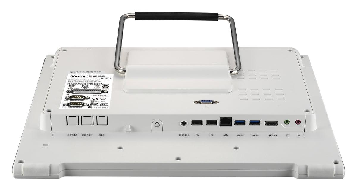 Shuttle All-In-One Barebone X50V7U3, 15,6" Single-Touch-Screen (resistiv), Intel Corei3-8145U, Wifi, IP54, lüfterlos, 24/7 Dauerbetrieb