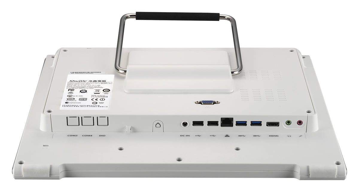 Shuttle All-In-One Barebone X50V7U3, 15,6" Single-Touch-Screen (resistiv), Intel Corei3-8145U, Wifi, IP54, lüfterlos, 24/7 Dauerbetrieb