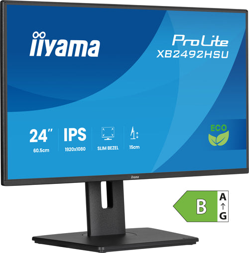 iiyama ProLite XB2492HSU-B1 Computerbildschirm 60,5 cm (23.8") 1920 x 1080 Pixel Full HD LED Schwarz