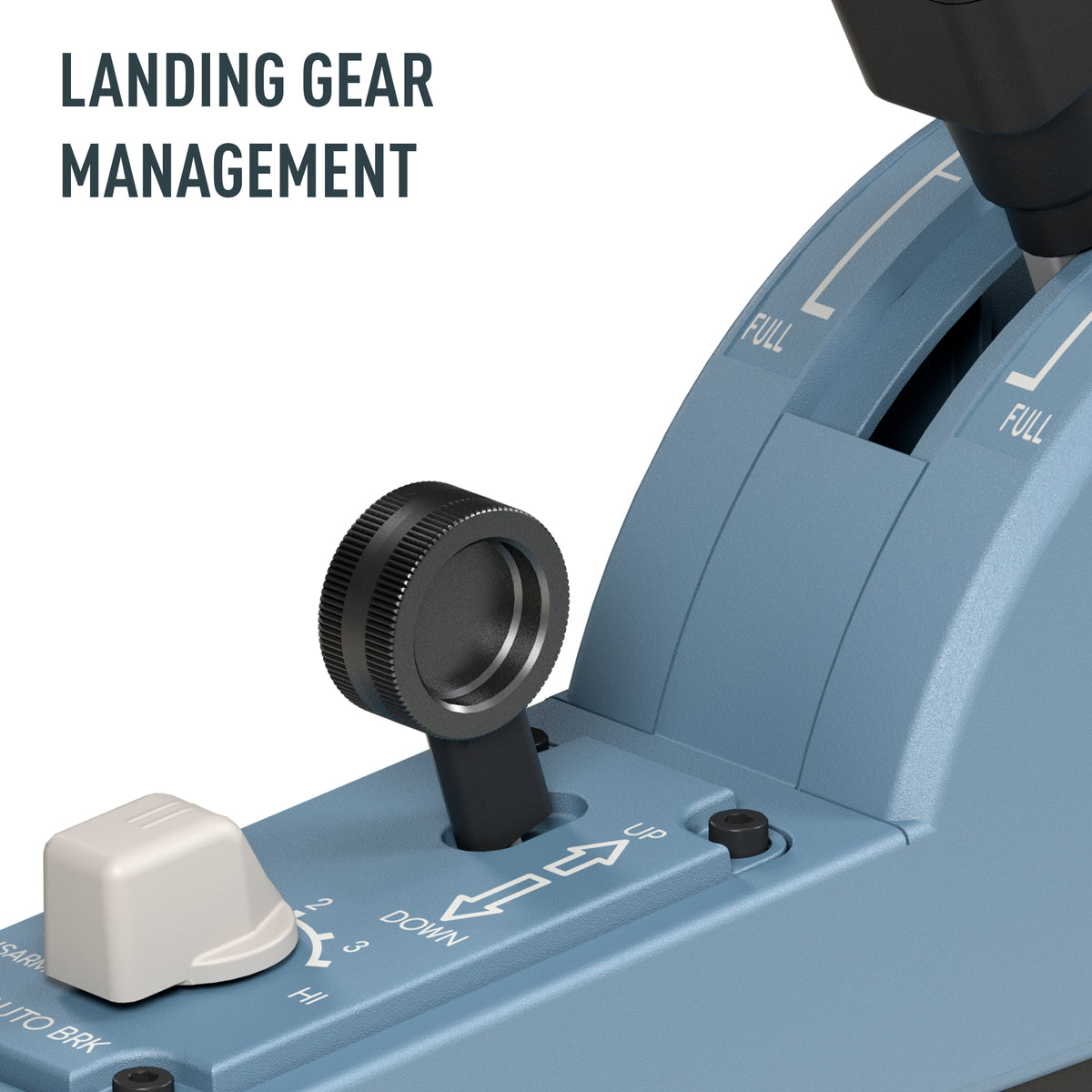 Thrustmaster TCA Quadrant Add-On Airbus Edition Blau Flugsimulation Analog / Digital PC