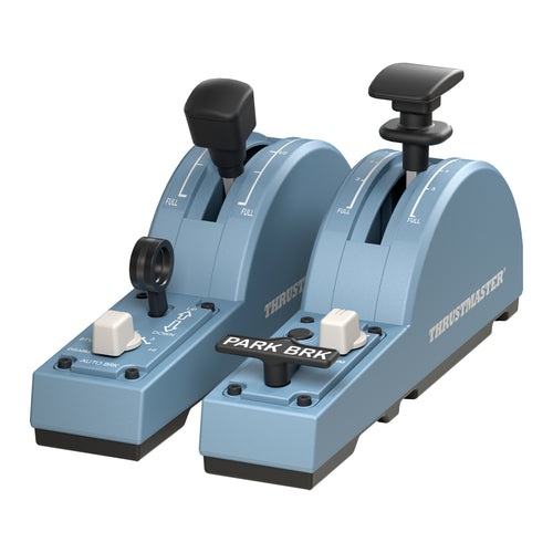 Thrustmaster TCA Quadrant Add-On Airbus Edition Blau Flugsimulation Analog / Digital PC