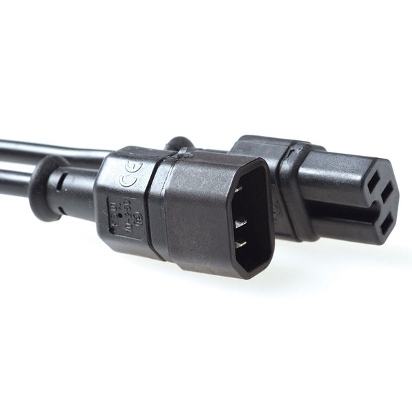 ACT Stromkabel C14 - C15 schwarz 2 m