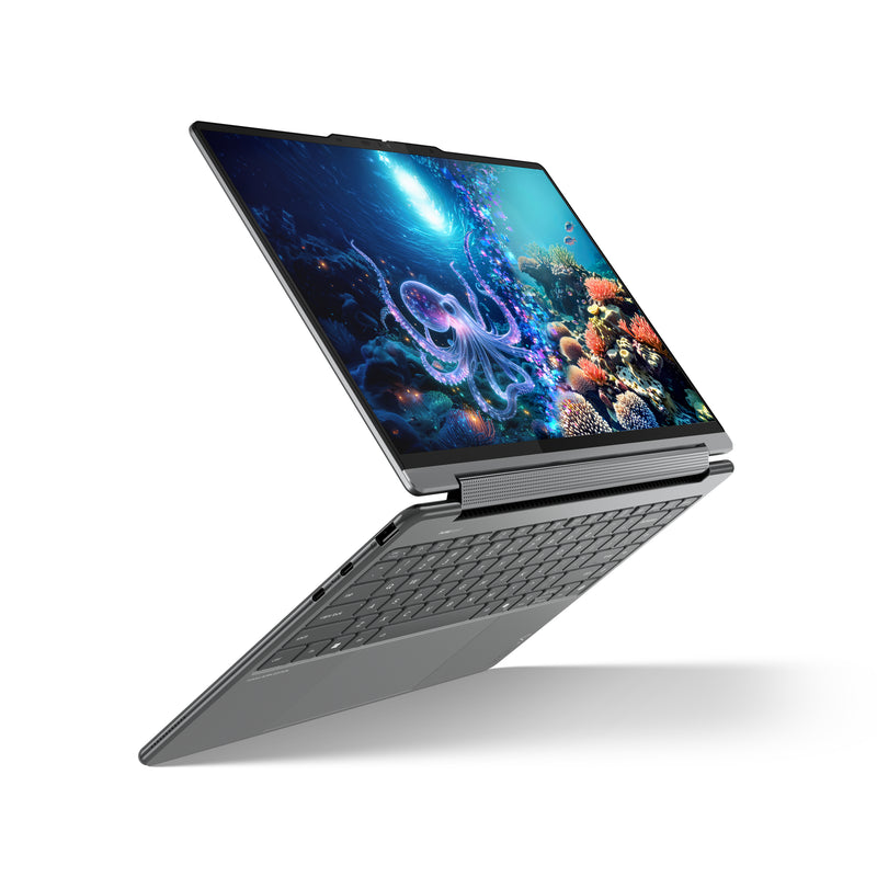 Lenovo Yoga 9 2-in-1 14ILL10 Copilot+ PC Intel Core Ultra 7 258V Hybrid (2-in-1) 35,6 cm (14") Touchscreen WQUXGA 32 GB LPDDR5x-SDRAM 1 TB SSD Wi-Fi 7 (802.11be) Windows 11 Home Deutsch Grau