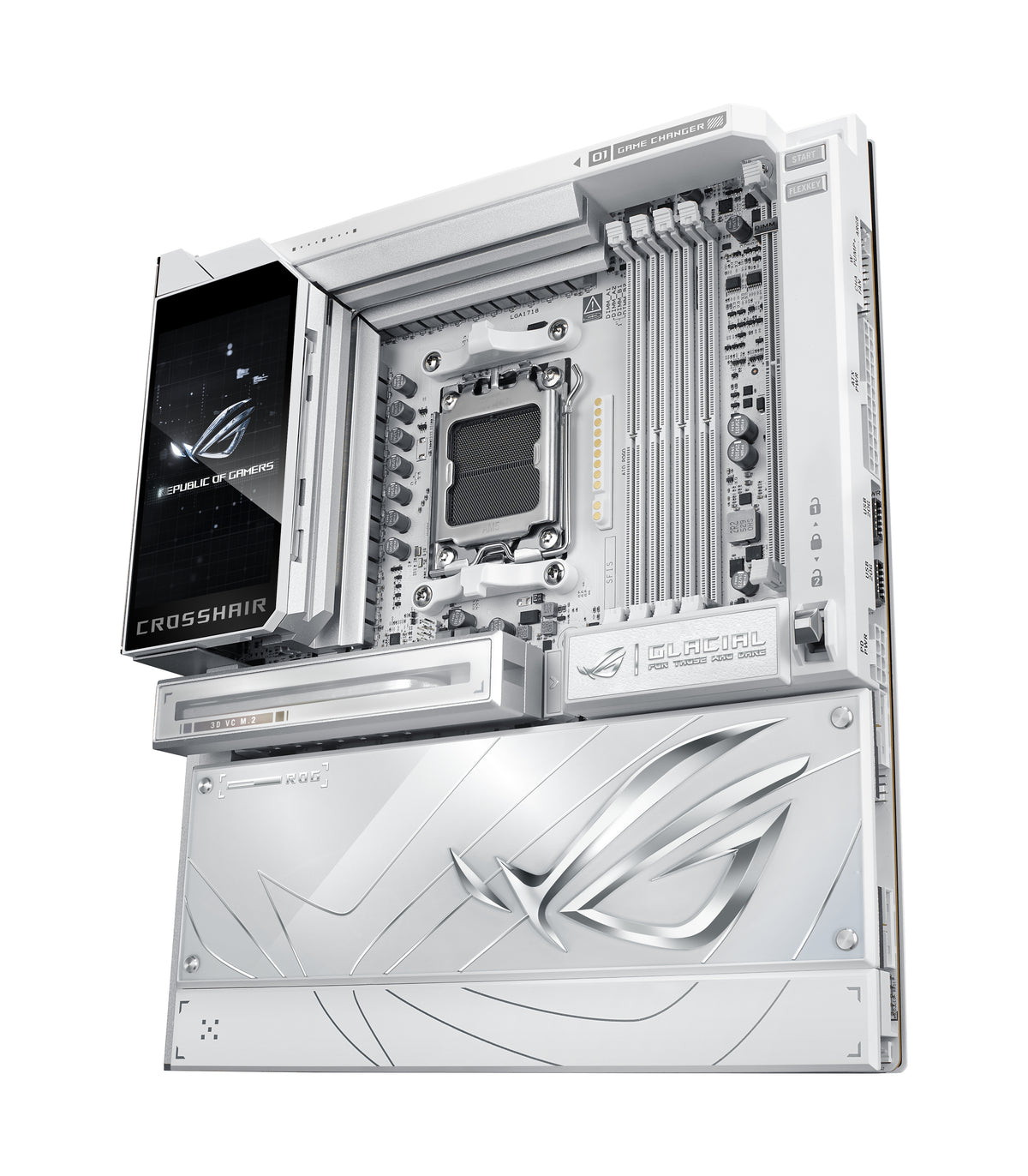 ASUS ROG CROSSHAIR X870E GLACIAL AMD X870E Sockel AM5 Erweitertes ATX