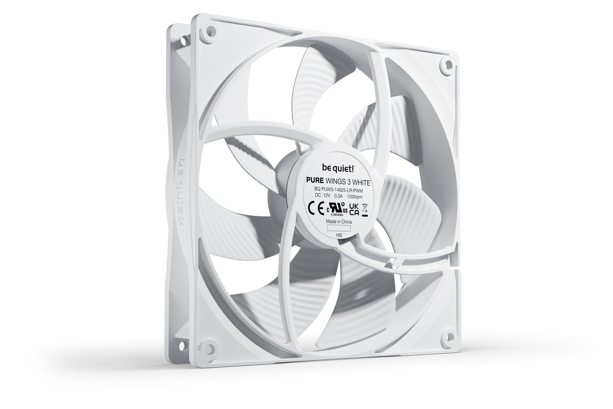 be quiet! Pure Wings 3 140mm PWM White Computergehäuse Ventilator 14 cm Weiß 1 Stück(e)