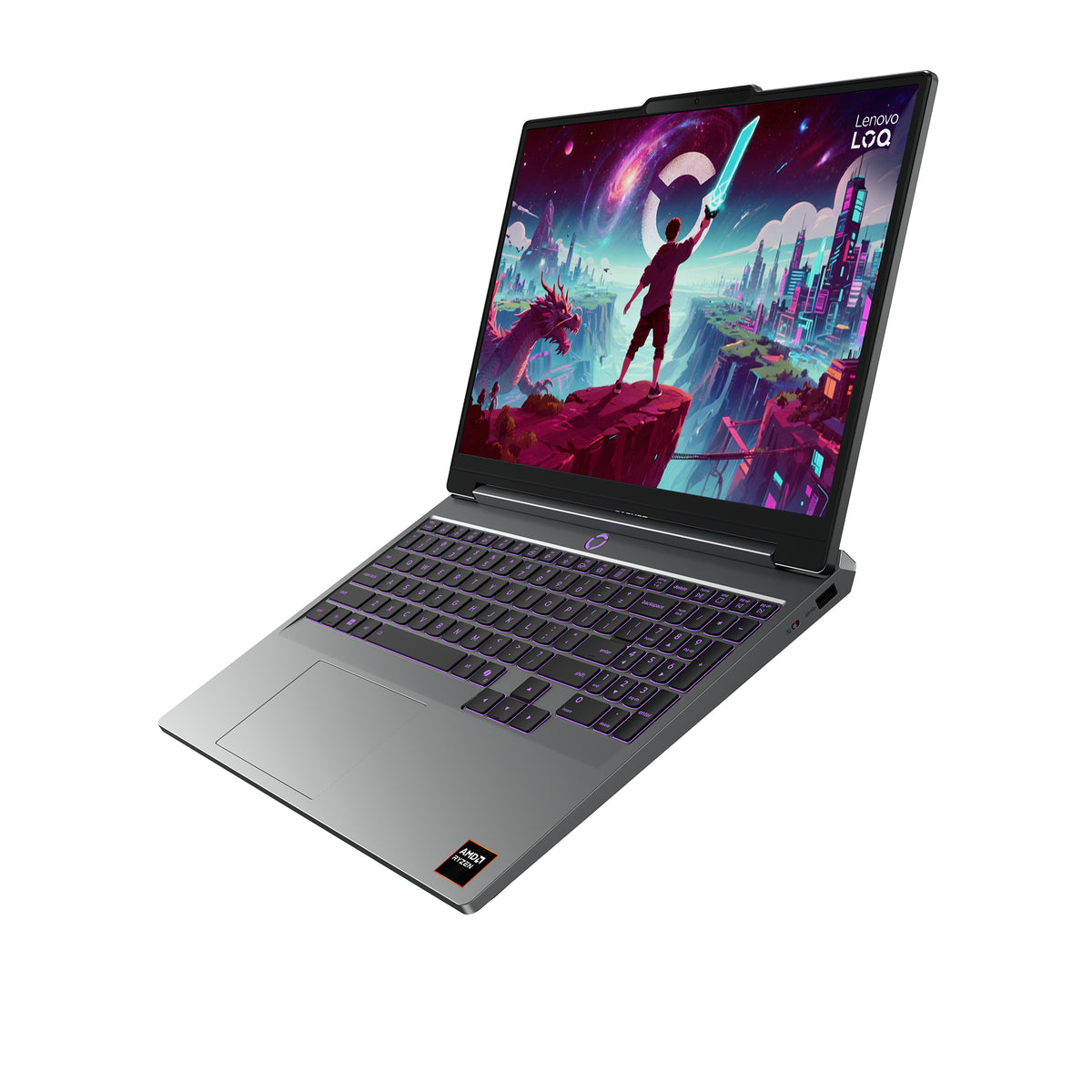 Lenovo LOQ 15AHP11 AMD Ryzen™ 7 250 Laptop 38,9 cm (15.3") WUXGA 16 GB DDR5-SDRAM 512 GB SSD NVIDIA GeForce RTX 5060 Wi-Fi 6 (802.11ax) Windows 11 Home Grau Deutsch
