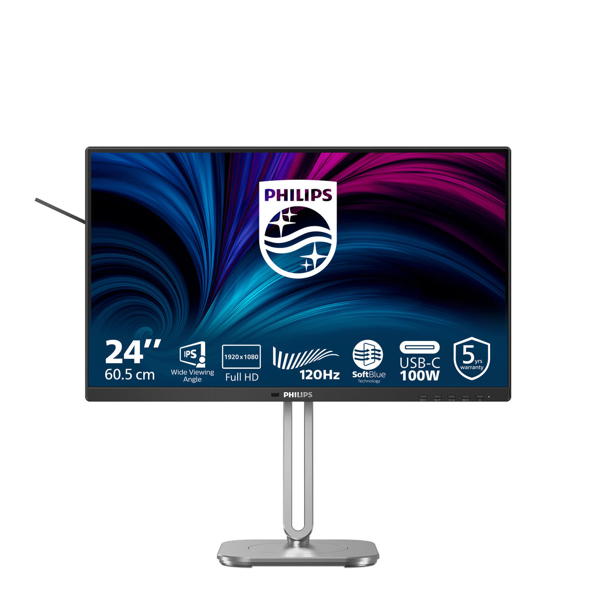 Philips 4000 series 24B2U4301/00 Computerbildschirm 60,5 cm (23.8") 1920 x 1080 Pixel Full HD LCD Grau
