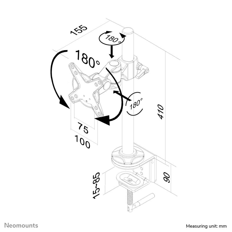 Neomounts FPMA-D1010 Monitorarm 10-30"