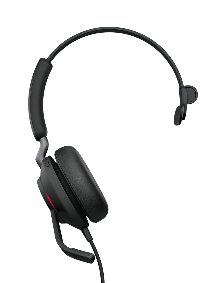 Jabra Evolve2 40 SE Casque filaire Arceau Bureau/Centre d'appels USB Type-C / USB Type-A Noir