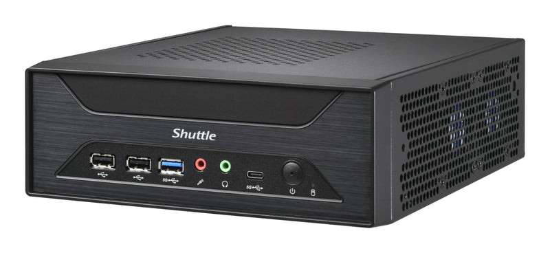 Shuttle XPC slim Barebone XH810 - S1851, Intel H810, 1xDP, 2xHDMI, 3x COM (RS232) , 2x Intel LAN,2x2.5", 8x USB, 3x M.2, 24/7 Dauerbetrieb