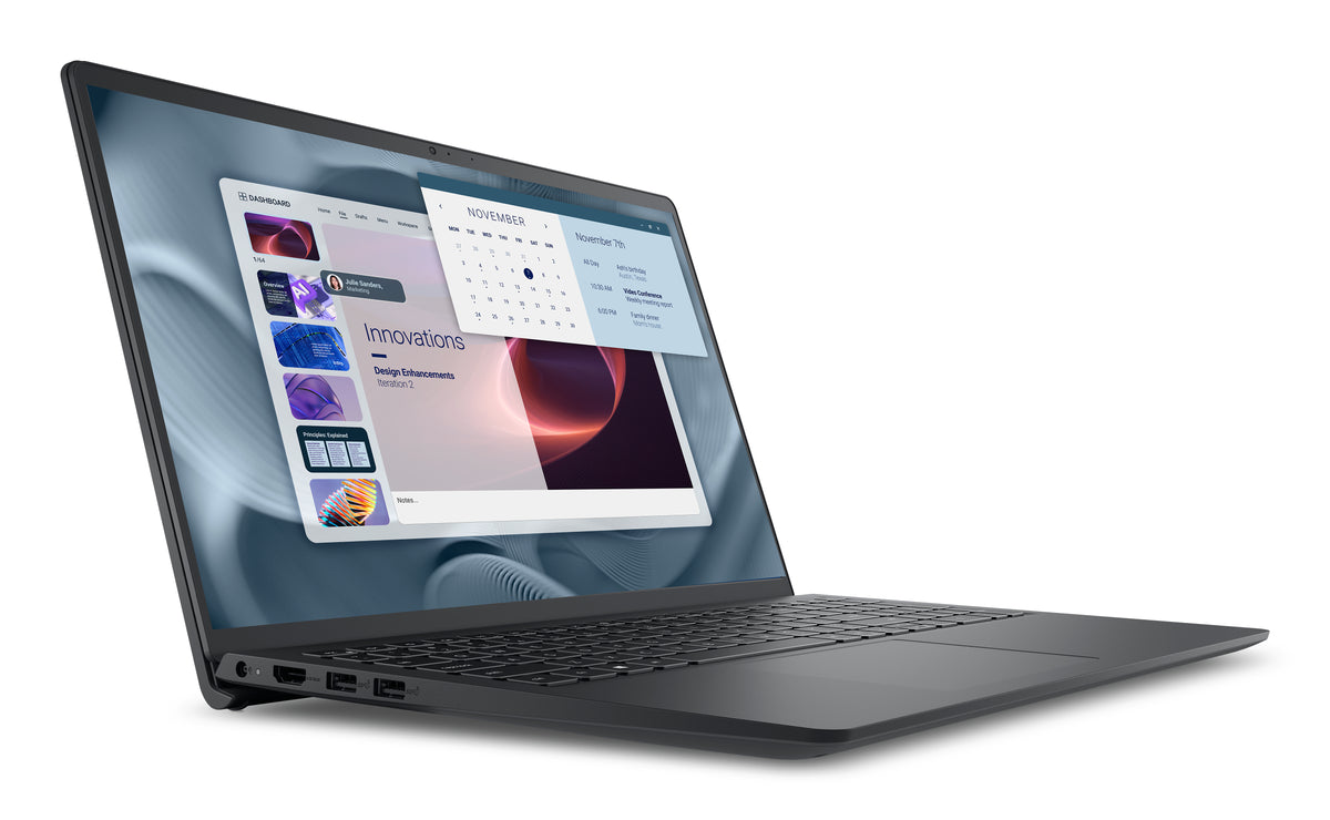 DELL Pro 15 Essential PV15250 Intel® Core™ i7 i7-1355U Laptop 39,6 cm (15.6") Full HD 16 GB DDR5-SDRAM 512 GB SSD Wi-Fi 6 (802.11ax) Windows 11 Pro Schwarz AZERTY Französisch