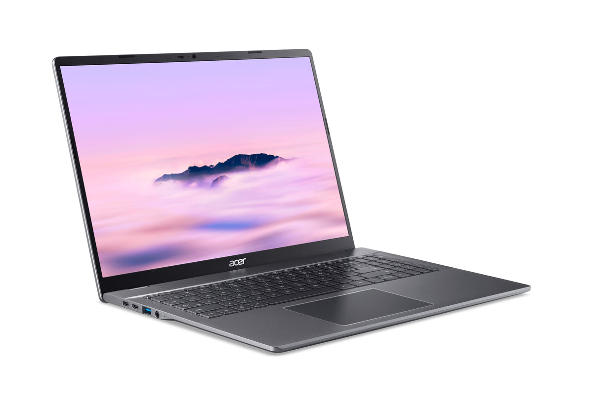 Acer Chromebook Plus 516 CB516-1H-34ZR Intel Core 3 100U 40,6 cm (16") WUXGA 8 Go LPDDR5-SDRAM 256 Go SSD Wi-Fi 6E (802.11ax) ChromeOS Gris