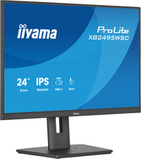 iiyama ProLite XB2495WSC-B1 Écran d'ordinateur 61,2 cm (24.1") 1920 x 1200 pixels WUXGA LED Noir