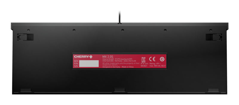 CHERRY MX 2.0S Tastatur Gaming USB QWERTZ Deutsch Schwarz