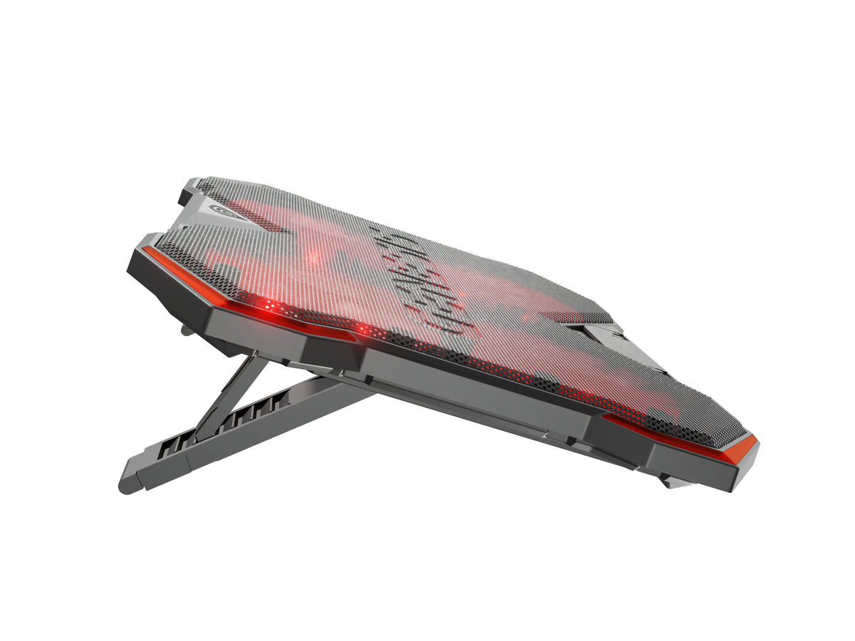GENESIS Oxid 260 Llaptop-Kühlpad 43,9 cm (17.3") 1010 RPM Schwarz, Rot