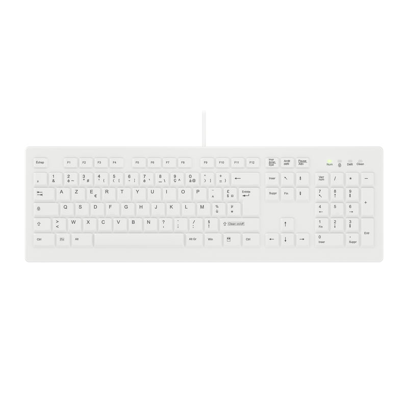 Contour Design Active Key AK-C8100F-U1-W/FR Tastatur Medizinisch USB AZERTY Französisch Weiß