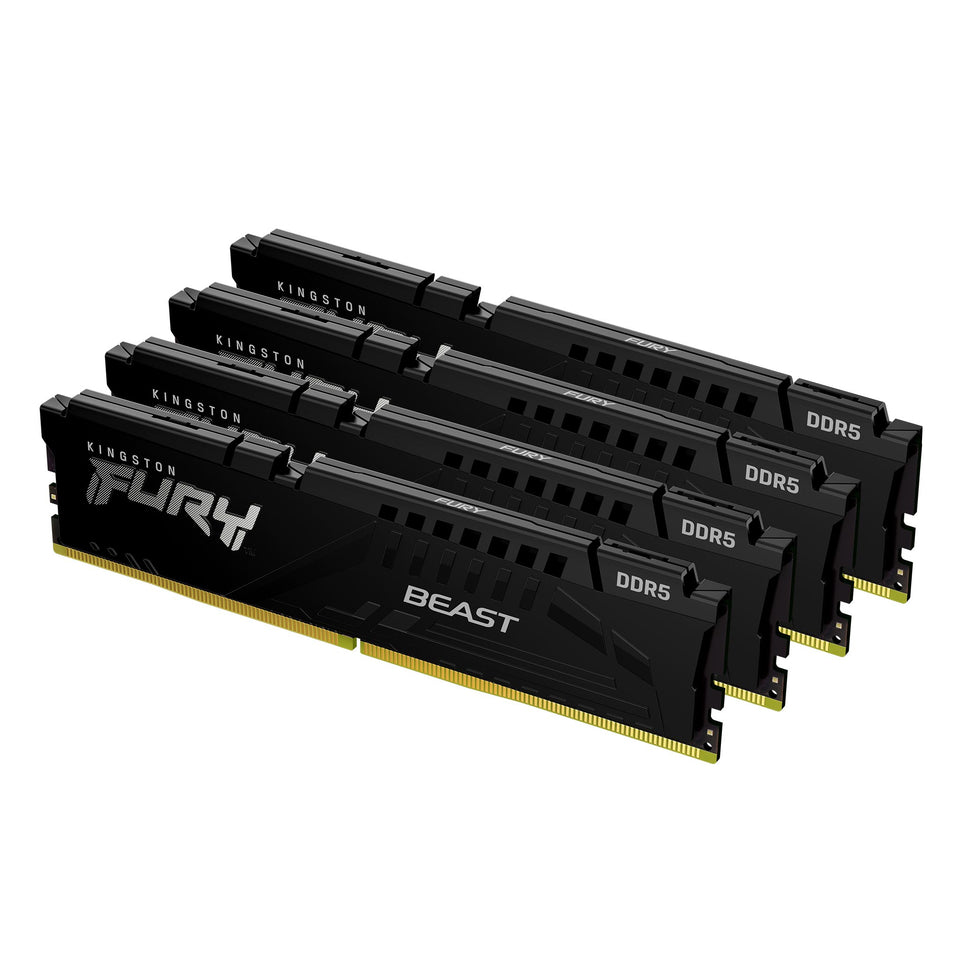 Kingston Technology FURY Beast 64 GB 6000 MT/s DDR5 CL40 DIMM (kit da 4) Nero XMP
