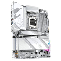 GIGABYTE X870 AORUS ELITE X3D ICE Mainboard - Unterstützt AMD Ryzen 9000 Prozessoren, 16+2+2 Phasen Digital-VRM, bis zu 9000Hz DDR5 (OC), 2xPCIe 5.0 + 2xPCIe 4.0, Wi-Fi 7, 2.5GbE LAN, USB 4
