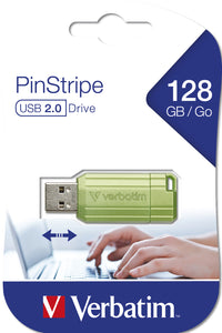 Verbatim PinStripe USB-Stick 128 GB USB Typ-A 2.0 Grün
