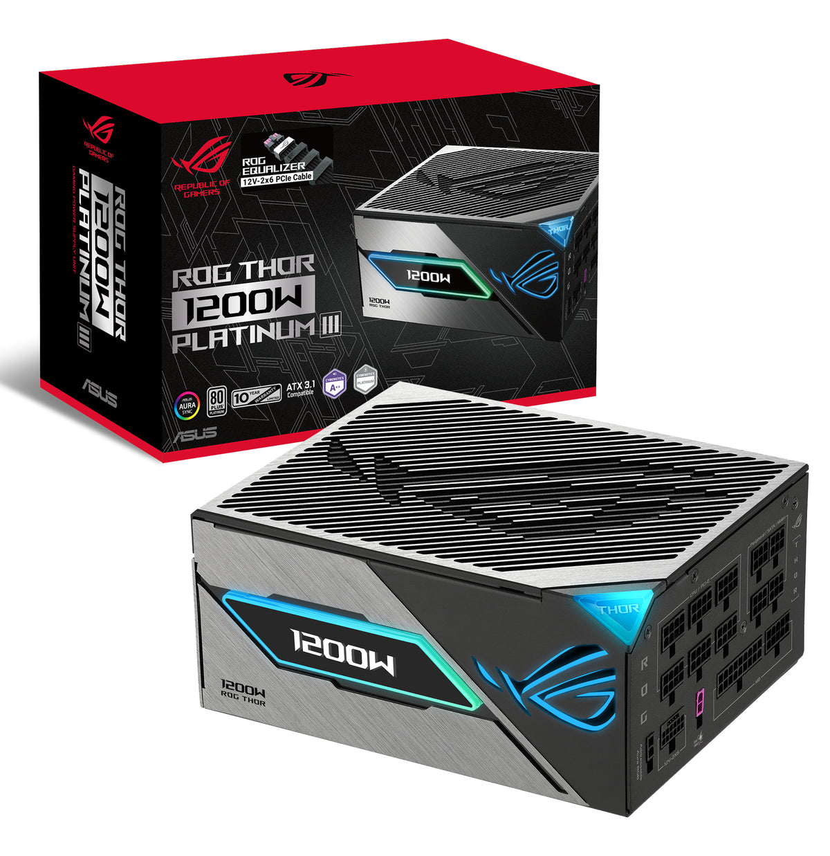 ASUS ROG -THOR-1200P3-GAMING-E Netzteil 1200 W 24-pin ATX ATX Schwarz