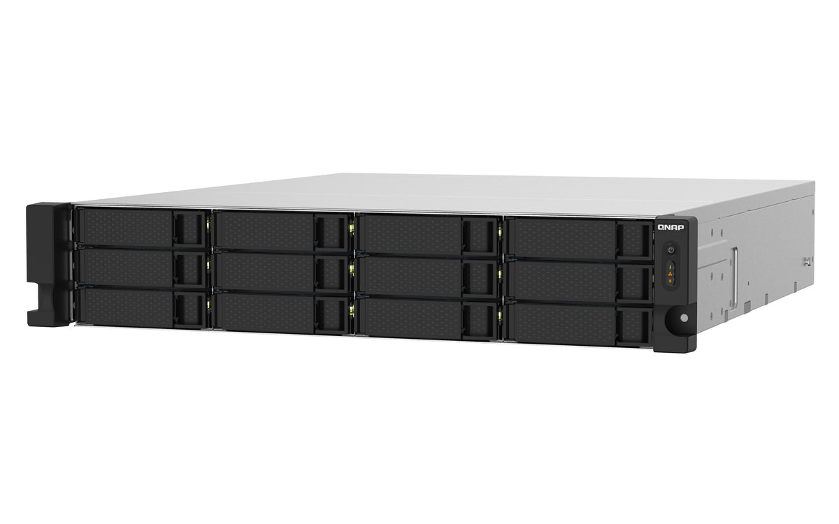 QNAP TS-1232PXU-RP NAS Rack (2U) Annapurna Labs AL324 4 GB DDR4 0 TB QNAP QTS Schwarz
