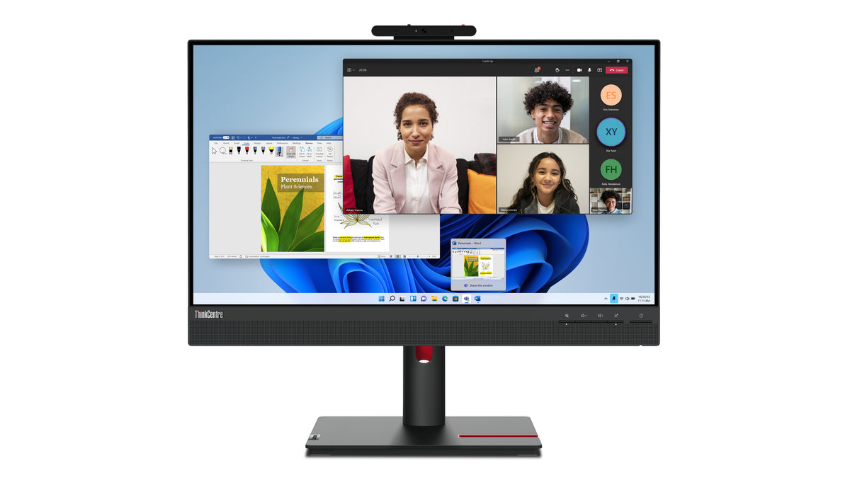 Lenovo ThinkCentre Tiny-In-One 24 Gen 5 Computerbildschirm 60,5 cm (23.8") 1920 x 1080 Pixel Full HD LED Touchscreen Schwarz