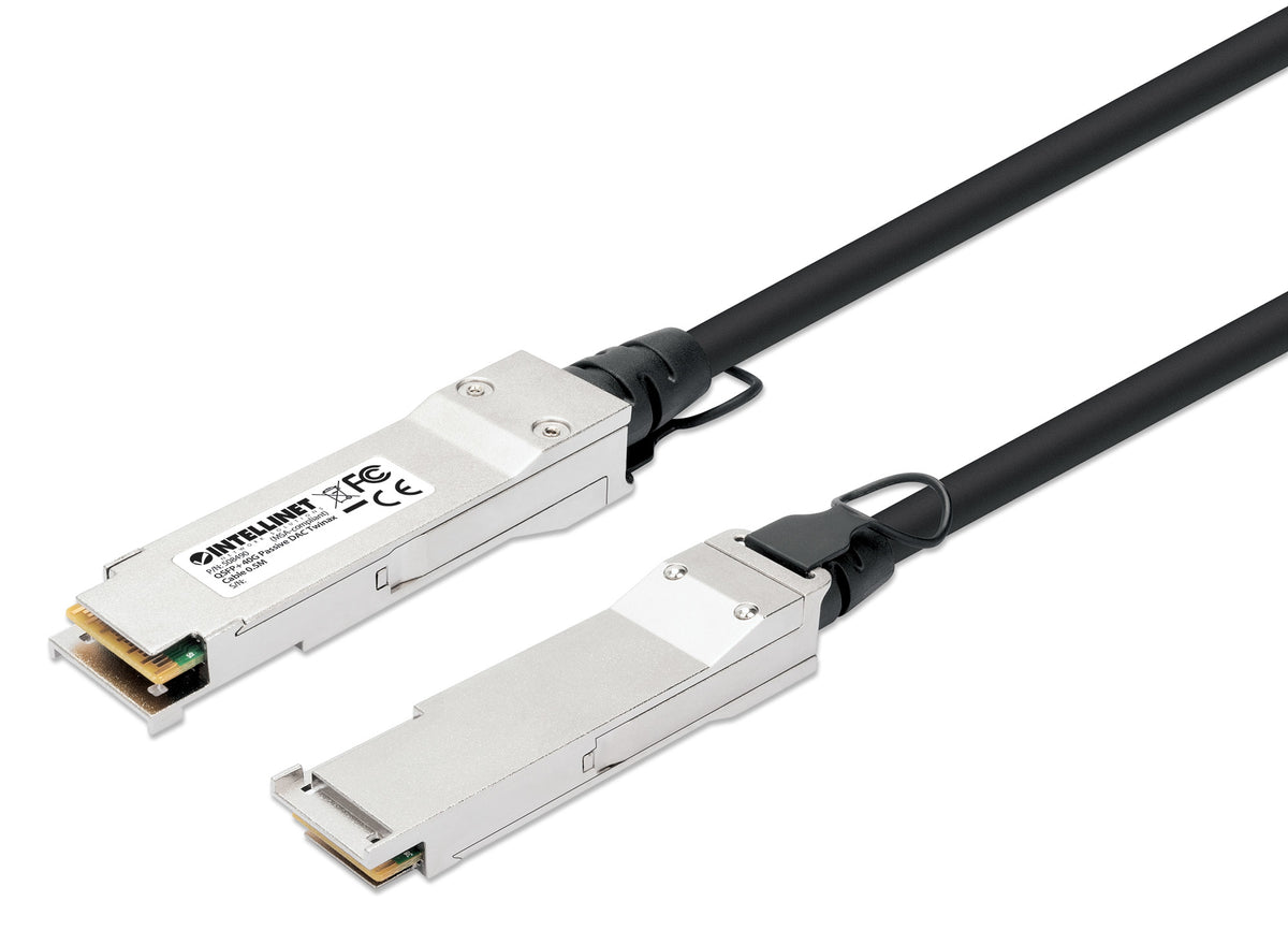 Intellinet QSFP+ 40G Passives DAC Twinax-Kabel 0,5m MSA-konf – INTELLINET QSFP+ 40G Passives DAC Twinax-Kabel 0,5m MSA-konf