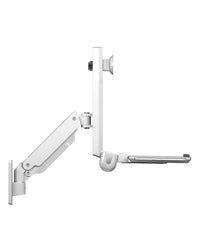 ICY BOX IB-WS700-W, "Sit-Stand-Workstation" mit Wandhalterung für einen Monitor bis zu 35" (89 cm)