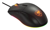 COUGAR Gaming Maus, MINOS EX, RGB, Kabelgebunden, Schwarz