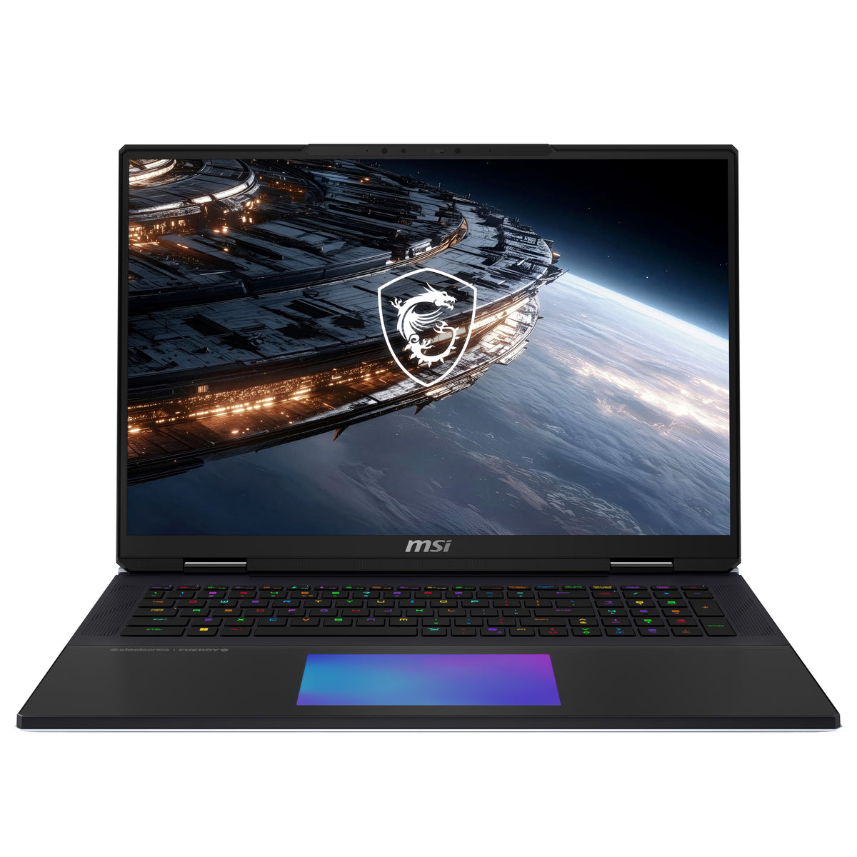 MSI Titan 18 HX A2WJ-1410FRY Intel Core Ultra 9 290HX Plus Laptop 45,7 cm (18") UHD+ 64 GB DDR5-SDRAM 2 TB SSD NVIDIA GeForce RTX 5090 Wi-Fi 7 (802.11be) Windows 11 Pro Schwarz AZERTY Französisch