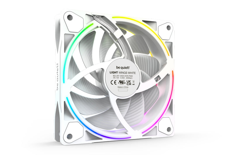 be quiet! Light Wings White | 120mm PWM high-speed Triple-Pack Computergehäuse Ventilator 12 cm Weiß 3 Stück(e)