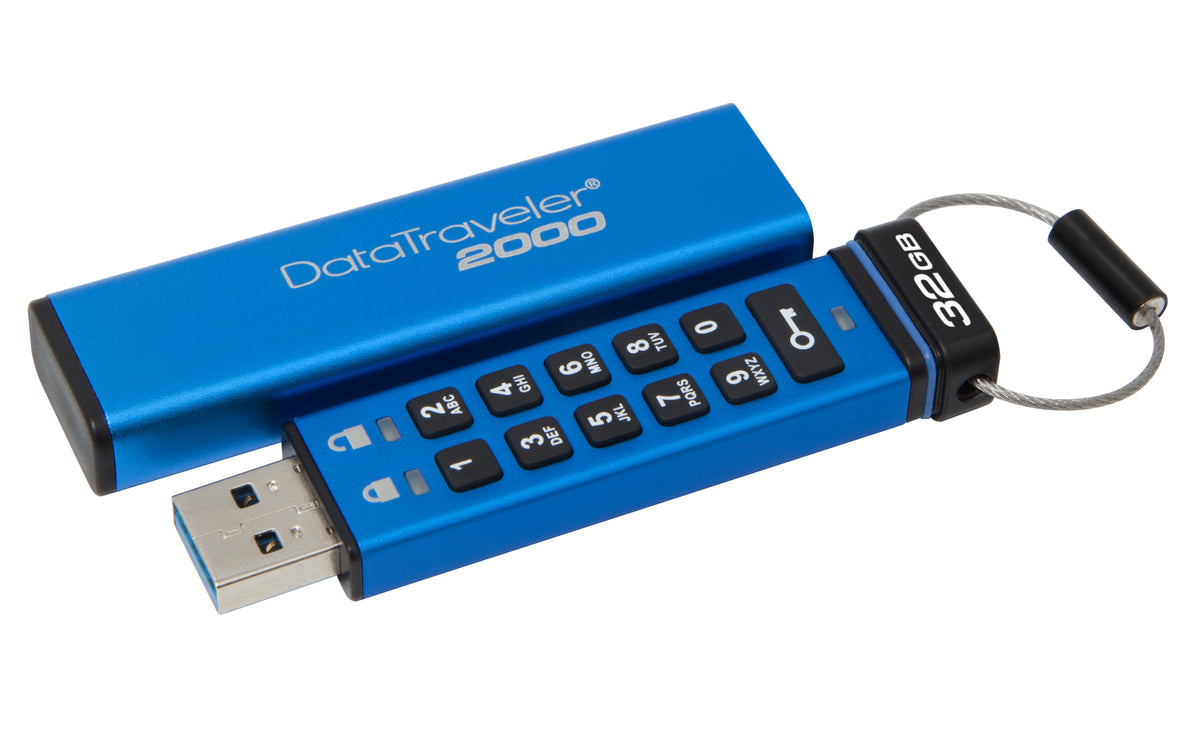 Kingston Technology DataTraveler 2000 32GB USB-Stick USB Typ-A 3.2 Gen 1 (3.1 Gen 1) Blau