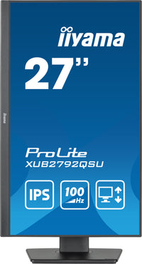 iiyama ProLite XUB2792QSU-B6 Computerbildschirm 68,6 cm (27") 2560 x 1440 Pixel Quad HD LED Schwarz