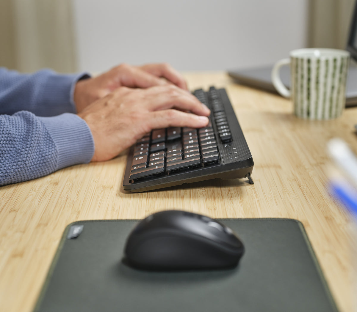 Trust Ody II Tastatur Maus enthalten Büro RF Wireless QWERTZ Deutsch Schwarz