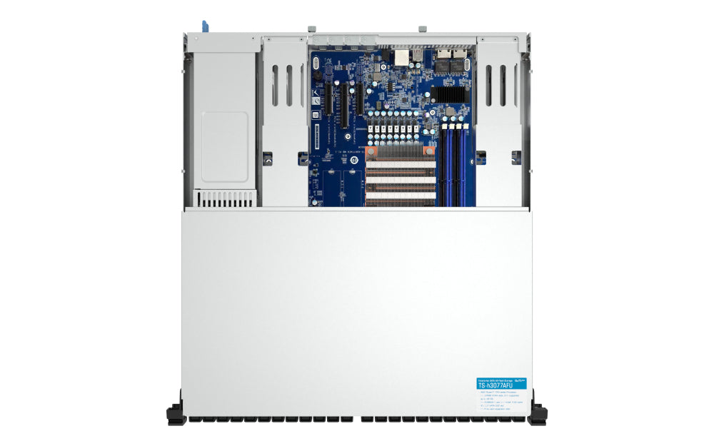 QNAP TS-H3077AFU-R5-32G NAS & Speicherserver Rack (2U) AMD Ryzen™ 5 32 GB DDR5 0 TB QuTS hero Schwarz, Metallisch