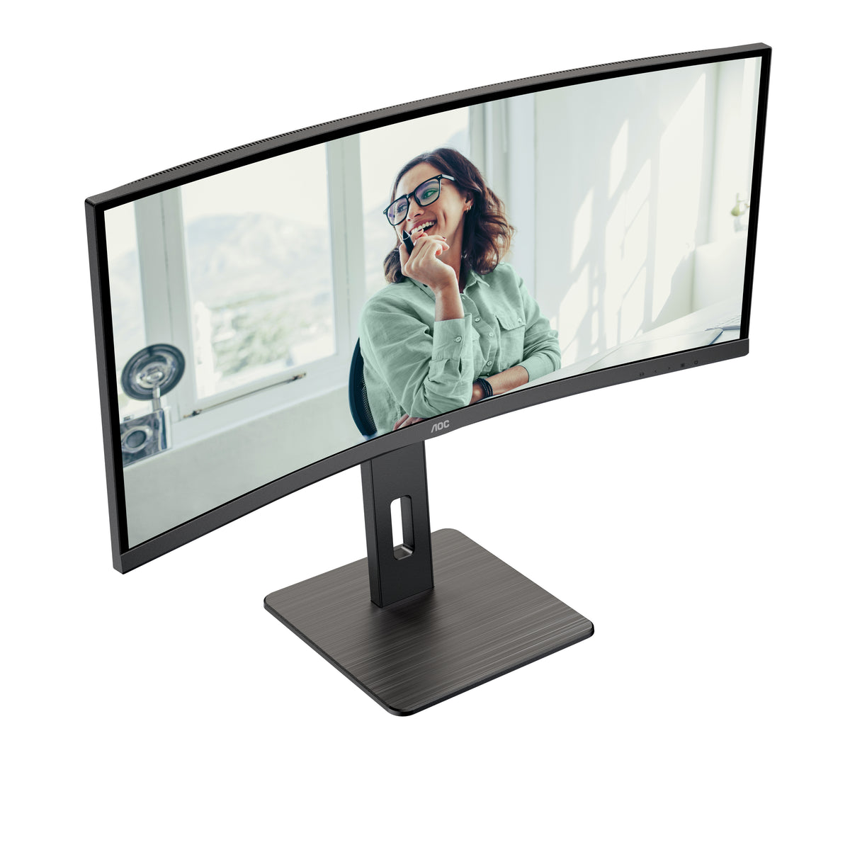 AOC CU34P3CV Computerbildschirm 86,4 cm (34") 3440 x 1440 Pixel UltraWide Quad HD LED Schwarz