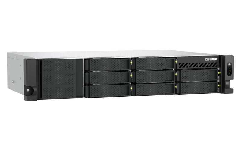 QNAP TS-855EU-RP NAS Rack (2U) Intel Atom® C5125 8 GB DDR4 0 TB QuTS hero Schwarz