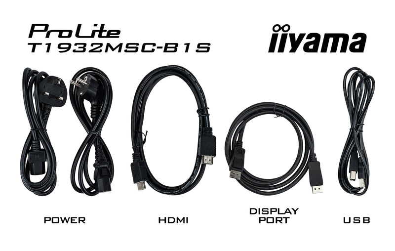 iiyama ProLite T1932MSC-B1S Computerbildschirm 48,3 cm (19") 1280 x 1024 Pixel Full HD LED Touchscreen Tisch Schwarz
