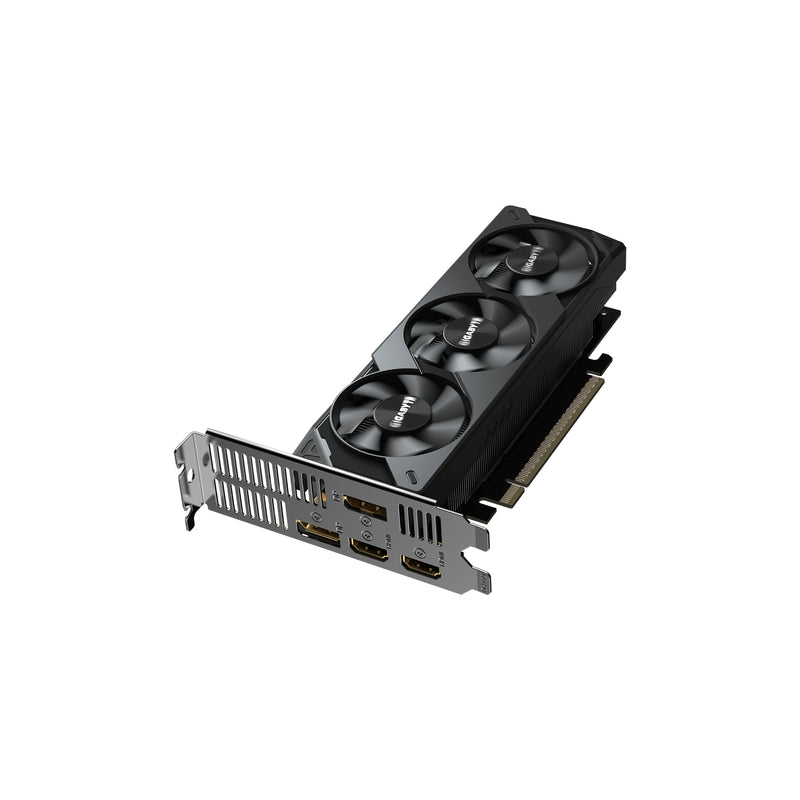 GIGABYTE GeForce RTX 5050 OC Low Profile 8G Grafikkarte - 8GB GDDR6, 128bit, PCI-E 5.0, 2587MHz Kerntakt, 2 x DP, 2 x HDMI, NVIDIA DLSS 4, GV-N5050OC-8GL