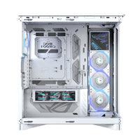 ASUS ROG CRONOX GR801 CURVE TG ARGB WHITE Midi Tower Weiß