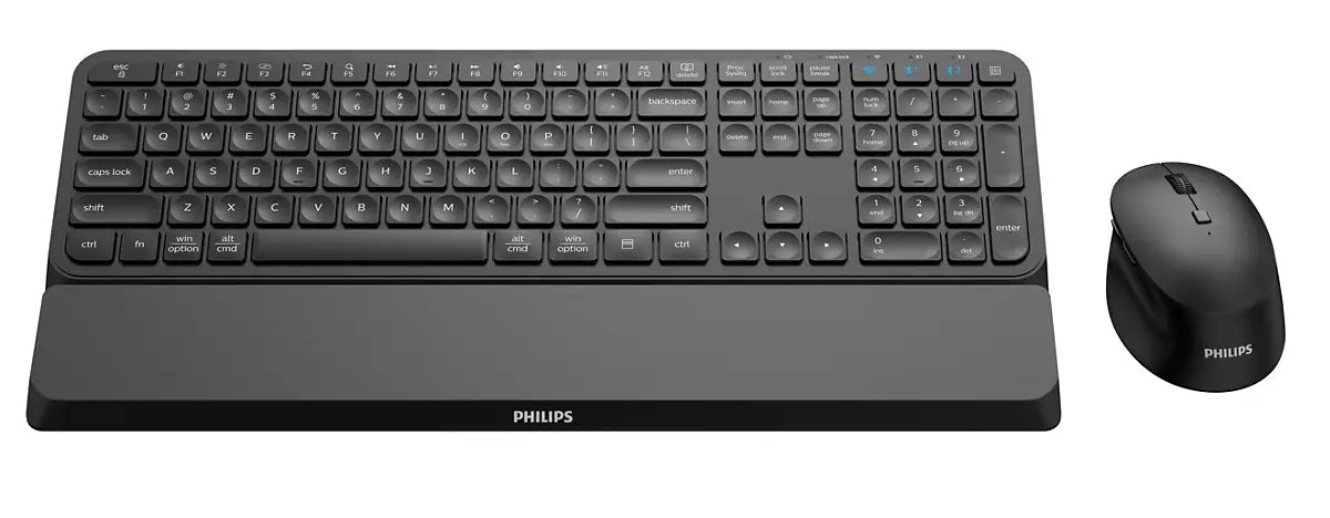 Philips 6000 series SPT6607B/31 Tastatur Maus enthalten Universal RF Wireless + Bluetooth Schwarz