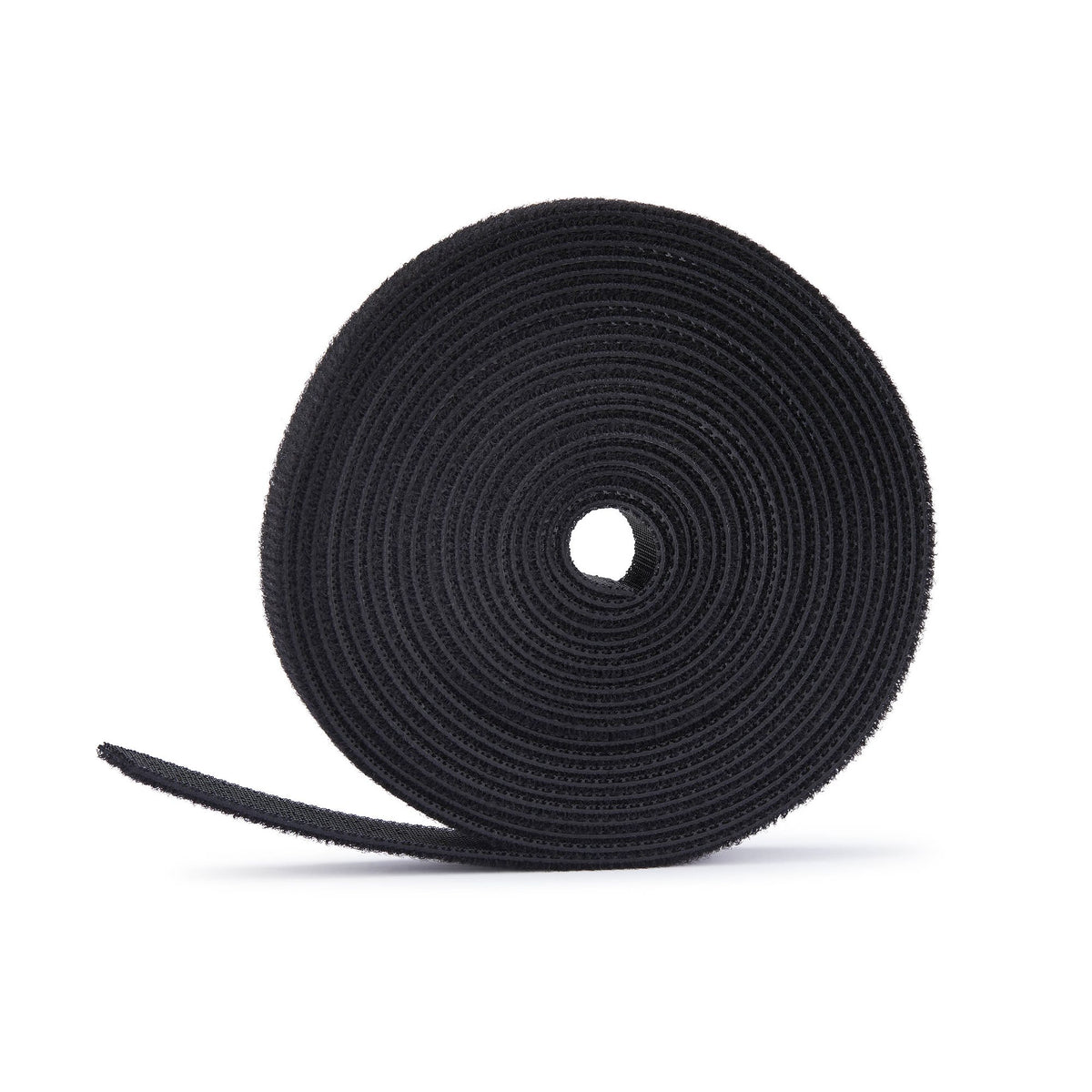 StarTech.com 22,8m Klettbandrolle schwarz, 12,7mm breit, zuschneidbare wiederverwendbare Kabelbinder, Klettverschluss Rolle für Kabelmanagement, verstellbare Klettkabelbinder