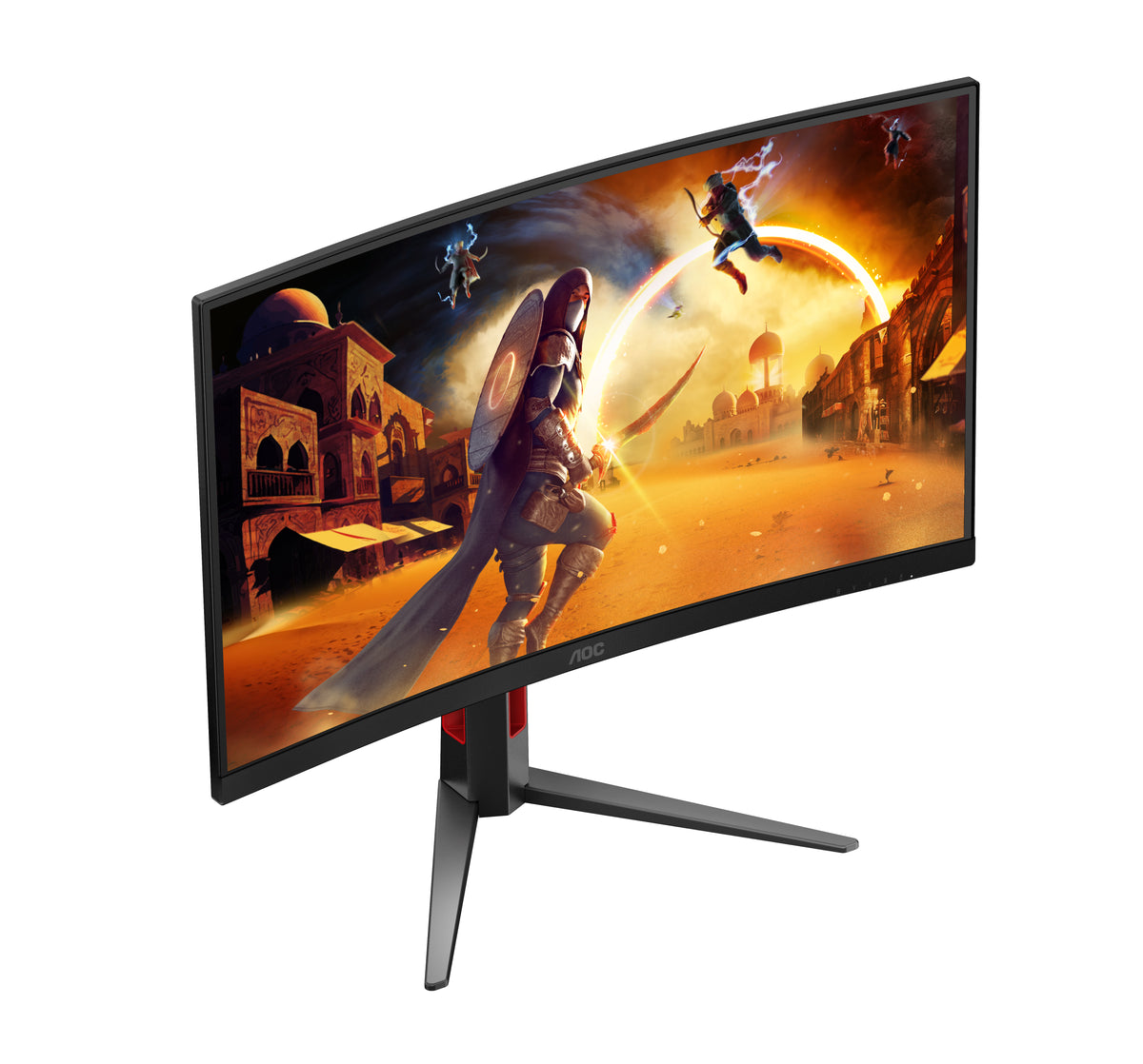 AOC G4 CQ27G4Z2AD Computerbildschirm 68,6 cm (27") 2560 x 1440 Pixel Schwarz, Rot